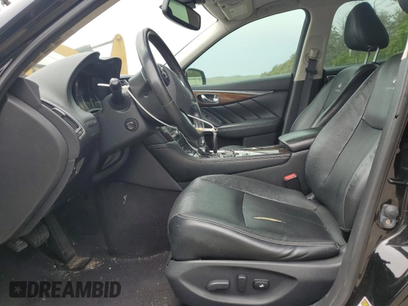 2014 Infiniti Q50 Premium with VIN JN1BV7AP8EM684524, listed as a Copart auction lot 59286115 with 105,107 mi miles and Salvage title. Bid and sale history available at DreamBid. Image 7.
