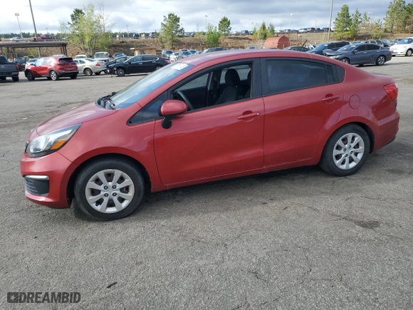 2016 Kia Rio EX with VIN KNADN4A35G6665273, listed as a Copart auction lot 50801545 with 0 mi miles and Salvage Title. Bid and sale history available at carsss.com. Image 1.