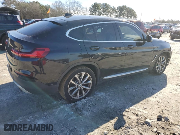 2019 BMW X4 xDrive30i with VIN 5UXUJ3C50KLG51848, listed as a Copart auction lot 43208485 with 130,340 mi miles and Salvage Title. Bid and sale history available at carsss.com. Image 3.