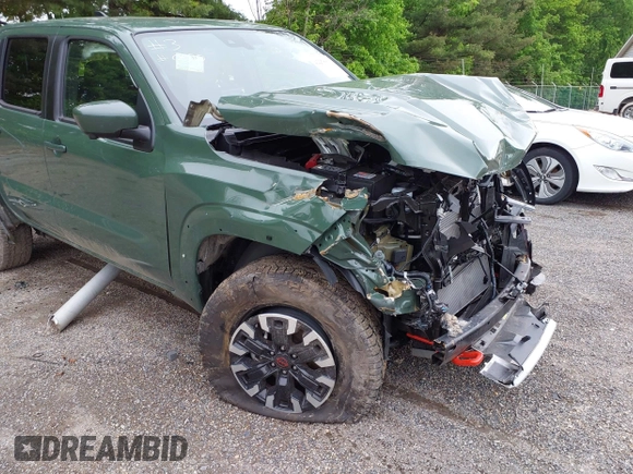 2024 Nissan Frontier SV with VIN 1N6ED1EK5RN660090, listed as a IAAI auction lot 42258836 with 7,358 mi miles and . Bid and sale history available at DreamBid. Image 18.