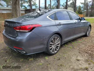 2015 Hyundai Genesis 5.0L with VIN KMHGN4JF8FU082535, listed as a IAAI auction lot 41768435 with 101,003 mi miles. Bid and sale history available at carsss.com. Image 4.