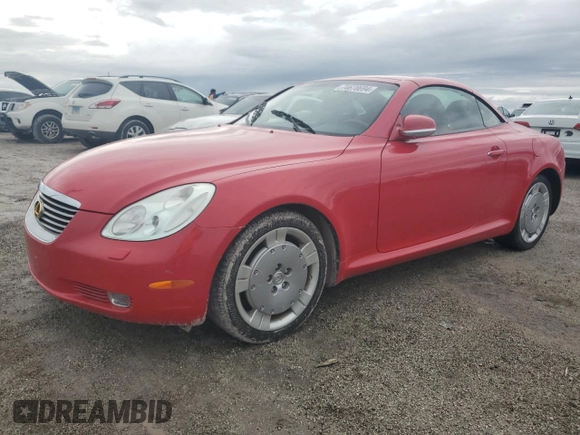 2002 Lexus SC 430 with VIN JTHFN48Y420016541, listed as a Copart auction lot 74678694 with Not Provided miles and Non Repairable. Bid and sale history available at DreamBid. Image 1.