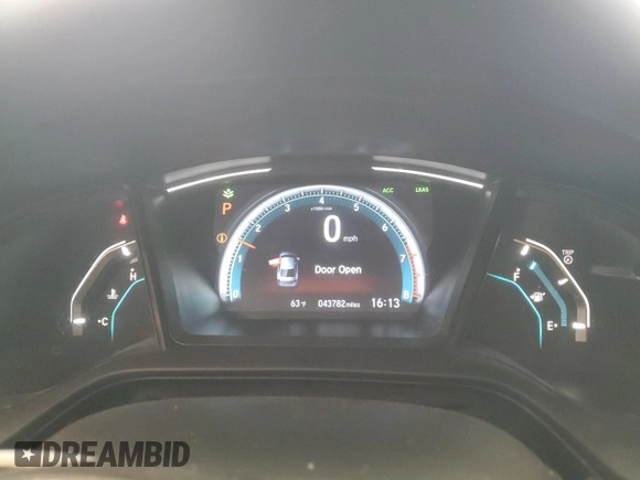 2020 Honda Civic Sedan LX with VIN 2HGFC2F63LH601428, listed as a Copart auction lot 52179865 with 43,782 mi miles and Salvage Title. Bid and sale history available at carsss.com. Image 9.
