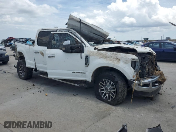2018 Ford F-250 XL with VIN 1FT7W2BT2JEC24097, listed as a Copart auction lot 58534365 with Not provided miles and Salvage title. Bid and sale history available at DreamBid. Image 4.