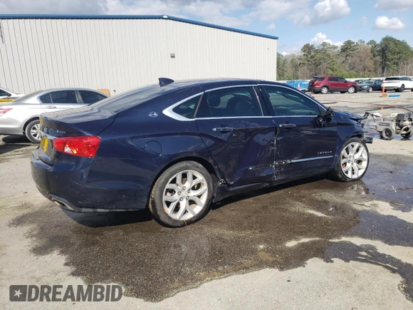 2018 Chevrolet Impala Premier with VIN 2G1125S37J9146141, listed as a Copart auction lot 48738635 with 108,377 mi miles and Salvage Title. Bid and sale history available at DreamBid. Image 3.
