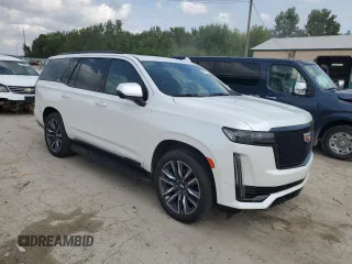 2022 Cadillac Escalade Sport Platinum z VIN 1GYS4GKL4NR161607, wystawiony jako Copart lot #69609264 z przebiegiem 47 242 mil mil oraz Szkody całkowita. Historia ofert i sprzedaży dostępna na DreamBid. Obrazek 4.
