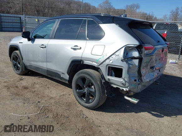 2021 Toyota RAV4 Hybrid XSE with VIN 2T3E6RFV3MW006825, listed as a IAAI auction lot 41787718 with 45,979 mi miles. Bid and sale history available at carsss.com. Image 3.