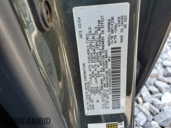 2004 Scion xB with VIN JTLKT324X40166537, listed as a Copart auction lot 66053304 with 125,568 mi miles and Clean Title. Bid and sale history available at DreamBid. Image 13.