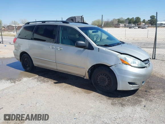 2007 Toyota Sienna CE with VIN 5TDZK23C57S076968, listed as a IAAI auction lot 41793904 with 219,373 mi miles. Bid and sale history available at carsss.com. Image 1.