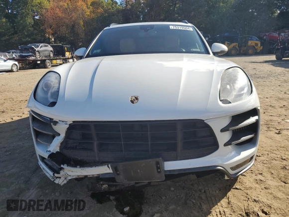 2016 Porsche Macan Turbo with VIN WP1AF2A50GLB94982, listed as a Copart auction lot 75319504 with 75,378 mi miles and Salvage title. Bid and sale history available at DreamBid. Image 5.