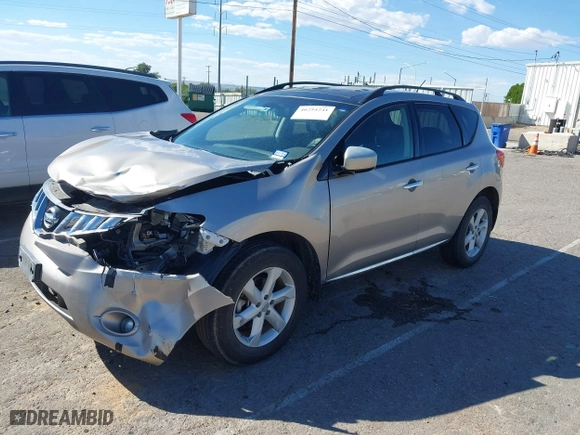 2009 Nissan Murano SL with VIN JN8AZ18W39W211281, listed as a IAAI auction lot 40254241 with 169,010 mi miles. Bid and sale history available at carsss.com. Image 2.