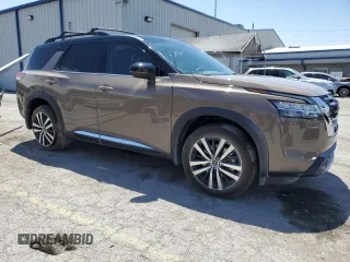2024 Nissan Pathfinder Platinum with VIN 5N1DR3DG5RC287469, listed as a Copart auction lot 58971765 with 1,812 mi miles and Salvage title. Bid and sale history available at DreamBid. Image 4.