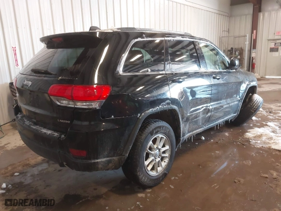 2018 Jeep Grand Cherokee Laredo E with VIN 1C4RJFAG3JC334865, listed as a IAAI auction lot 41599796 with 127,591 mi miles. Bid and sale history available at carsss.com. Image 4.