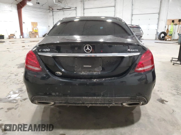 2018 Mercedes-Benz C 300 with VIN 55SWF4KB9JU258906, listed as a Copart auction lot 49953165 with 40,492 mi miles and Salvage Title. Bid and sale history available at DreamBid. Image 6.