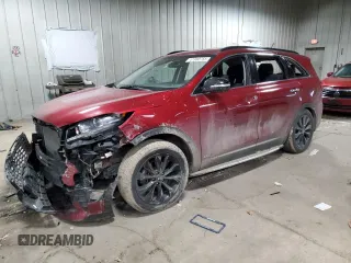 2019 Kia Sorento S V6 with VIN 5XYPGDA57KG597611, listed as a Copart auction lot 47380755 with 80,944 mi miles and Salvage Title. Bid and sale history available at carsss.com. Image 1.