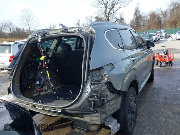 2019 Hyundai Santa Fe Limited with VIN 5NMS5CAD2KH059843, listed as a IAAI auction lot 41271006 with 187,468 mi miles. Bid and sale history available at carsss.com. Image 17.