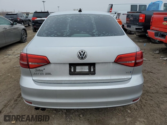 2015 Volkswagen Jetta Sedan 2.0L TDI SEL with VIN 3VWLA7AJ4FM306678, listed as a Copart auction lot 44890155 with 126,575 mi miles and Clean Title. Bid and sale history available at carsss.com. Image 6.