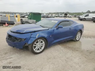 2021 Chevrolet Camaro 1LS with VIN 1G1FB1RX2M0125932, listed as a Copart auction lot 50988825 with 76,721 mi miles and Salvage Title. Bid and sale history available at carsss.com. Image 1.
