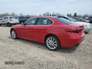 2018 Alfa Romeo Giulia with VIN ZARFAEDN0J7577037, listed as a Copart auction lot 54208215 with 54,175 mi miles and Salvage title. Bid and sale history available at DreamBid. Image 2.