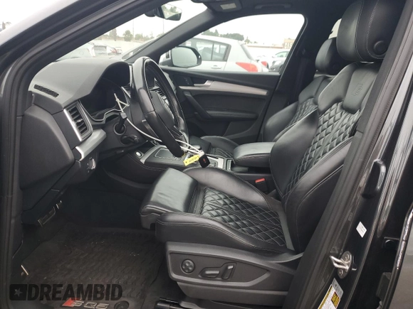 2018 Audi SQ5 Premium Plus with VIN WA1A4AFYXJ2025600, listed as a Copart auction lot 59734915 with 70,628 mi miles and Salvage title. Bid and sale history available at DreamBid. Image 7.