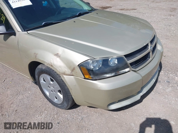 2010 Dodge Avenger SXT with VIN 1B3CC4FB4AN198219, listed as a IAAI auction lot 42145229 with 183,849 mi miles. Bid and sale history available at carsss.com. Image 6.
