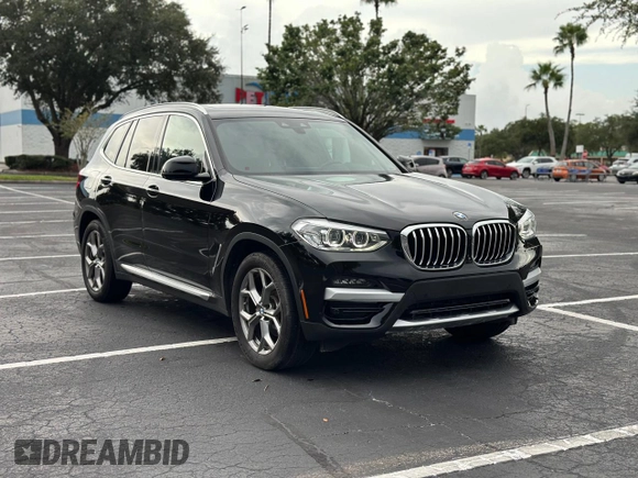 2021 BMW X3 sDrive30i with VIN 5UXTY3C02M9F31903, listed as a Copart auction lot 53496175 with 54,265 mi miles and Clean Title. Bid and sale history available at carsss.com. Image 1.