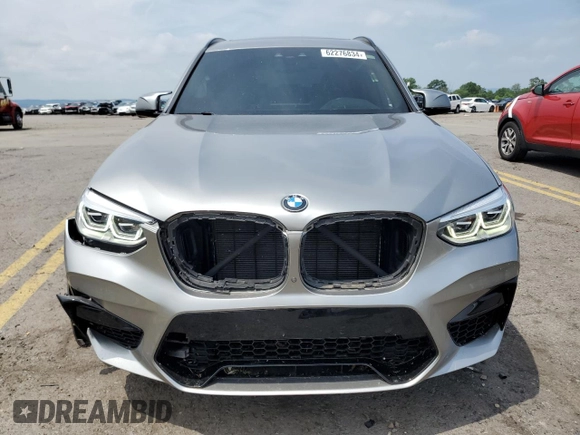 2020 BMW X3 M with VIN 5YMTS0C05LLT10643, listed as a Copart auction lot 62276834 with 39,860 mi miles and Salvage title. Bid and sale history available at DreamBid. Image 5.