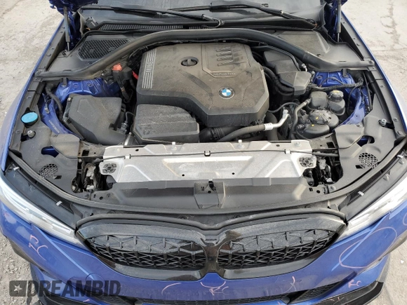 2020 BMW 3 Series 330i xDrive with VIN 3MW5R7J02L8B06928, listed as a Copart auction lot 48355035 with 42,278 mi miles and Salvage title. Bid and sale history available at DreamBid. Image 11.