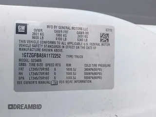 2010 GMC Savana Cargo Van with VIN 1GTZGFBA8A1172252, listed as a IAAI auction lot 41614483 with 153,172 mi miles. Bid and sale history available at carsss.com. Image 9.