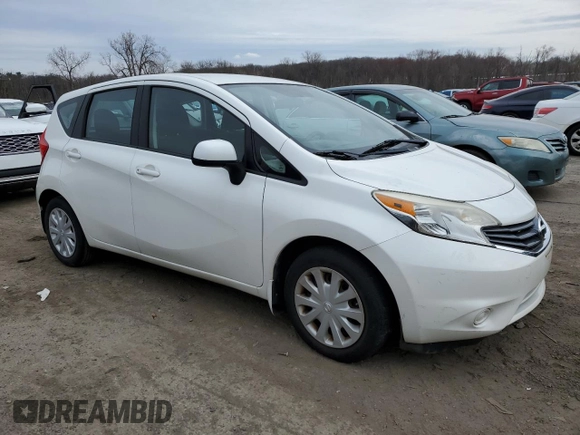 2014 Nissan Note S with VIN 3N1CE2CP5EL405819, listed as a Copart auction lot 52261195 with 118,616 mi miles and Clean Title. Bid and sale history available at DreamBid. Image 4.