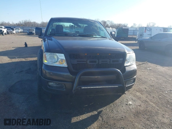 2005 Ford F-150 XL with VIN 1FTRF12245KC49536, listed as a IAAI auction lot 41666376 with 182,361 mi miles. Bid and sale history available at carsss.com. Image 12.