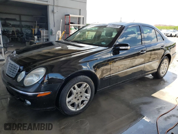 2003 Mercedes-Benz E-Class 3.2L with VIN WDBUF65J53A250044, listed as a Copart auction lot 72138634 with 0 mi miles and Salvage Title. Bid and sale history available at carsss.com. Image 1.