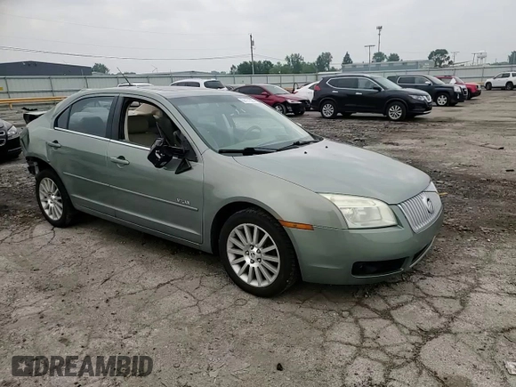 2008 Mercury Milan Premier with VIN 3MEHM08168R627378, listed as a Copart auction lot 59751325 with 102,795 mi miles and Salvage title. Bid and sale history available at DreamBid. Image 13.