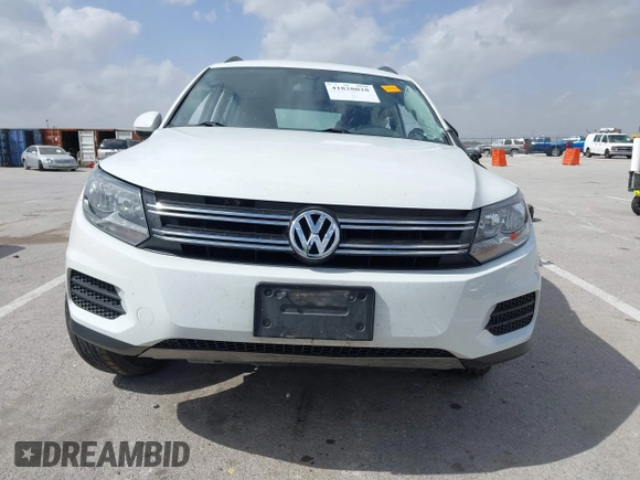 2016 Volkswagen Tiguan S with VIN WVGBV7AX5GW600479, listed as a IAAI auction lot 41828028 with 131,910 mi miles and . Bid and sale history available at DreamBid. Image 13.