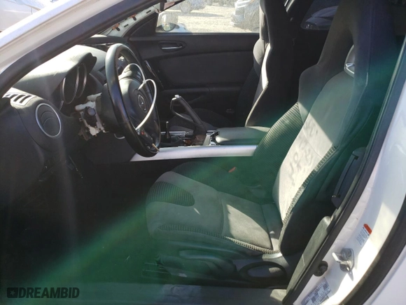 2005 Mazda RX-8 with VIN JM1FE173650147951, listed as a Copart auction lot 76422174 with 0 mi miles and Salvage Title. Bid and sale history available at carsss.com. Image 7.