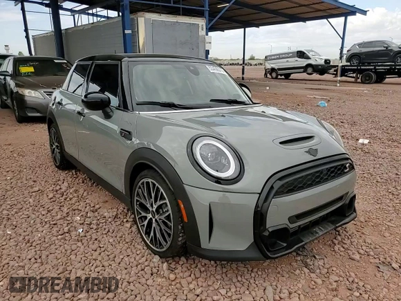 2023 MINI Hardtop 4 Door Cooper S with VIN WMW53DK04P2S81054, listed as a Copart auction lot 55456315 with 22,468 mi miles and Salvage title. Bid and sale history available at DreamBid. Image 13.