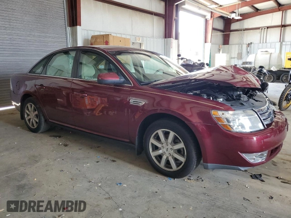 2008 Ford Taurus SEL with VIN 1FAHP24W38G146555, listed as a Copart auction lot 62092825 with 104,180 mi miles and Salvage title. Bid and sale history available at DreamBid. Image 4.