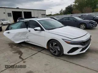 2024 Hyundai Elantra Limited with VIN KMHLP4DG7RU793239, listed as a Copart auction lot 50755805 with 2,535 mi miles and Salvage Title. Bid and sale history available at DreamBid. Image 4.