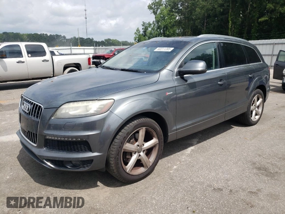 2014 Audi Q7 S line Prestige with VIN WA1DGAFE8ED007147, listed as a Copart auction lot 60311395 with 176,541 mi miles and Salvage title. Bid and sale history available at DreamBid. Image 1.