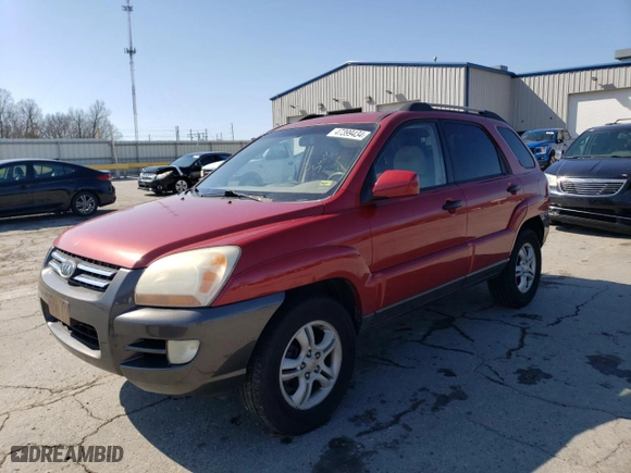 2006 Kia Sportage LX with VIN KNDJF723X67196077, listed as a Copart auction lot 47399434 with 212,825 mi miles and Salvage Title. Bid and sale history available at carsss.com. Image 1.