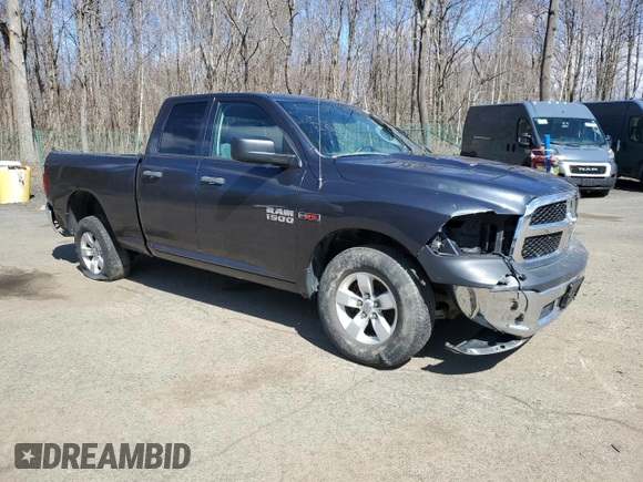2018 Ram 1500 Tradesman z VIN 1C6RR7FM7JS273045, wystawiony jako Copart lot #49614095 z przebiegiem 68 568 mil mil oraz Czysty tytuł • Clean title. Historia ofert i sprzedaży dostępna na DreamBid. Obrazek 4.