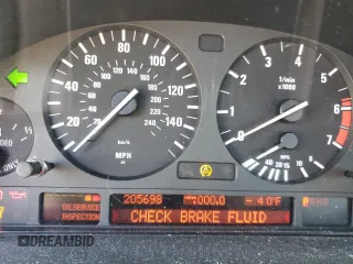 2003 BMW 5 Series 540iA with VIN WBADN63403GN89161, listed as a Copart auction lot 45809685 with 205,698 mi miles and Clean Title. Bid and sale history available at carsss.com. Image 9.