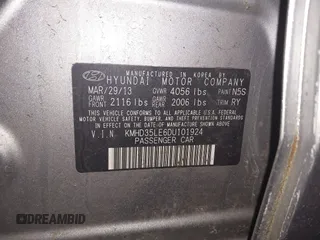 2013 Hyundai Elantra GT with VIN KMHD35LE6DU101924, listed as a IAAI auction lot 42032821 with 188,839 mi miles. Bid and sale history available at carsss.com. Image 9.