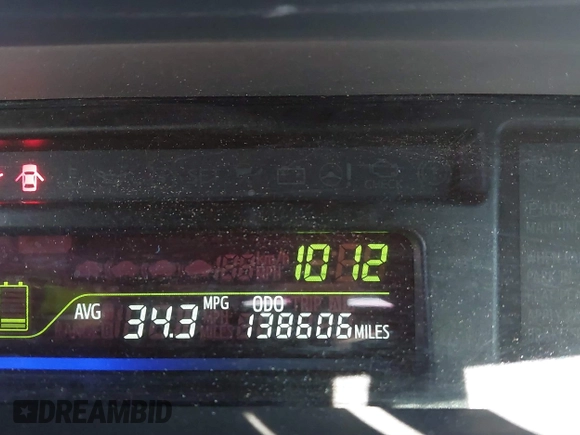 2013 Toyota Prius Two with VIN JTDZN3EU2D3273418, listed as a IAAI auction lot 40209238 with 138,606 mi miles and . Bid and sale history available at carsss.com. Image 7.