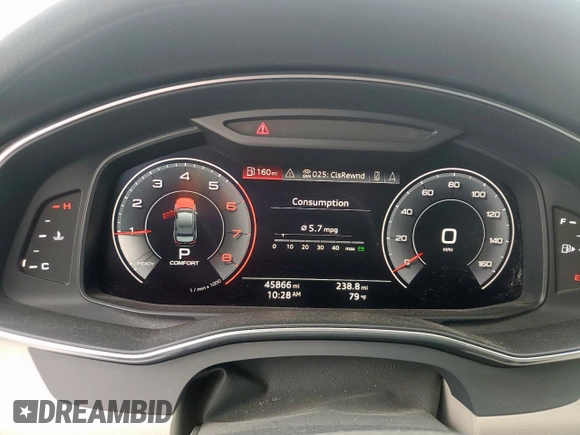 2019 Audi A6 Prestige z VIN WAUM2AF28KN050853, wystawiony jako Copart lot #54881905 z przebiegiem 45 866 mil mil oraz Szkoda całkowita • Salvage title. Historia ofert i sprzedaży dostępna na DreamBid. Obrazek 9.
