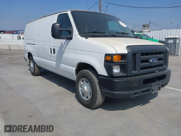 2014 Ford Econoline Cargo Commercial with VIN 1FTNE1EW4EDA90117, listed as a IAAI auction lot 42063775 with 276,021 mi miles and . Bid and sale history available at DreamBid. Image 1.