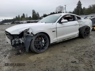 2015 Ford Mustang GT with VIN 1FA6P8CF4F5382782, listed as a Copart auction lot 50931205 with 132,041 mi miles and Salvage Title. Bid and sale history available at carsss.com. Image 1.