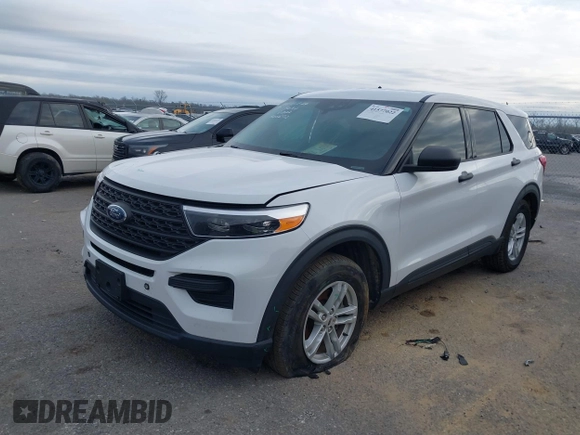 2022 Ford Explorer with VIN 1FMSK8BB8NGA06672, listed as a IAAI auction lot 41577022 with 57,692 mi miles. Bid and sale history available at carsss.com. Image 17.