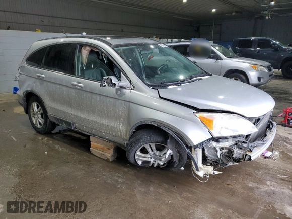 2011 Honda CR-V EX-L with VIN JHLRE4H70BC034767, listed as a Copart auction lot 43048635 with 187,649 mi miles and Salvage Title. Bid and sale history available at carsss.com. Image 4.