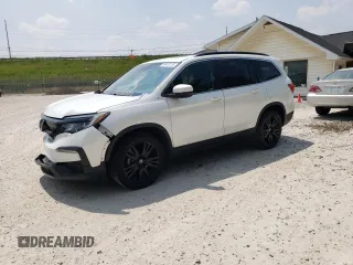 2021 Honda Pilot Special Edition with VIN 5FNYF6H28MB040909, listed as a Copart auction lot 59418135 with 99,525 mi miles and Salvage title. Bid and sale history available at DreamBid. Image 1.